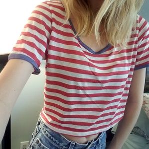 America Crop Tee